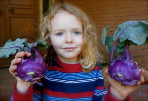 Art with Kohlrabi by LocalLavender.com