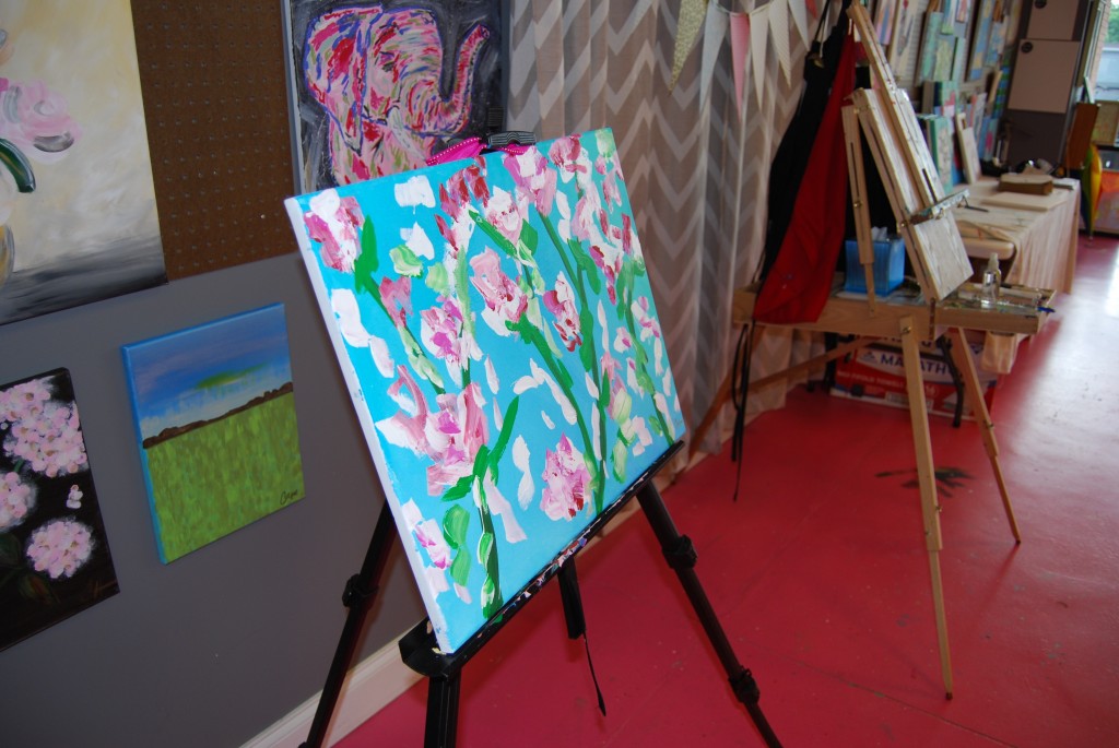 The Magnolia Paint Class at Lush Art was the perfect way to end a stressful Thursday!